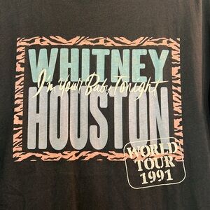 Original Retro Brand T Shirt Whitney Houston Sold Out Retired Style EUC